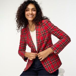 NWT jcrew factory tartan blazer size 2